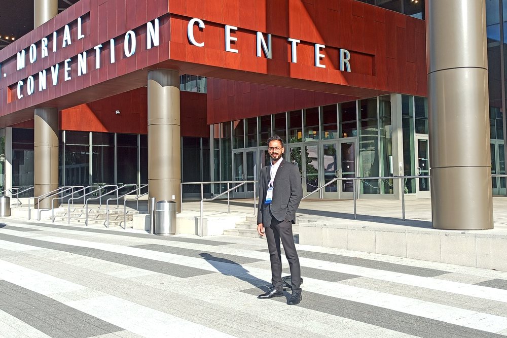 Dr. Mohit Seth at the Morial Convention Center for SNMMI 2025
